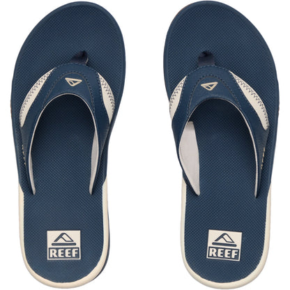 Reef Fanning Flip Flops in Navy/Oat