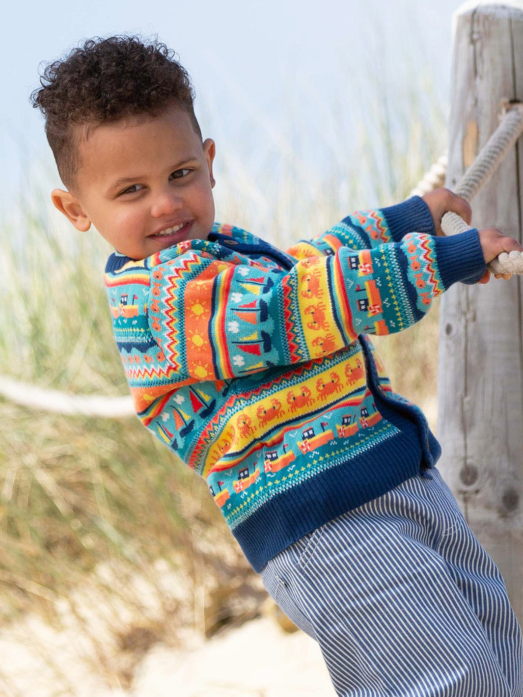 Kite Kaleidoscope Coastal Cardi