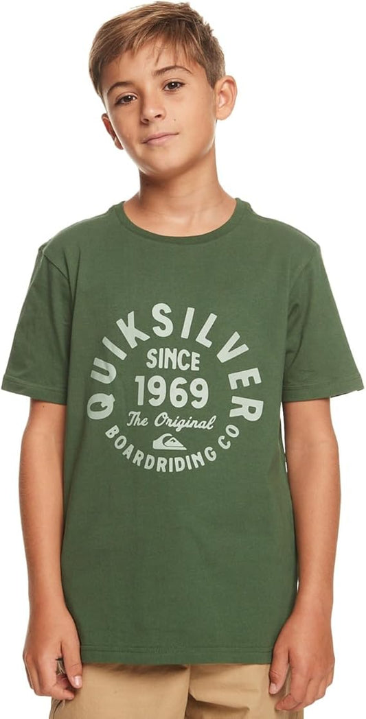 Quiksilver Script Tee in Green