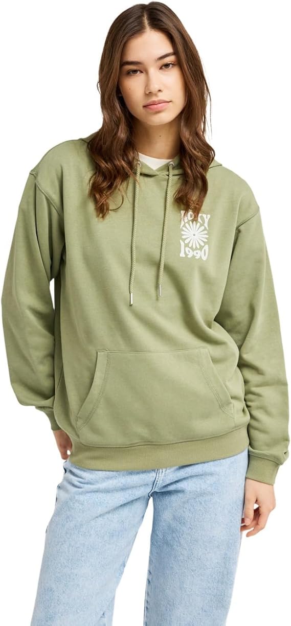 Roxy Surf Stoked Terry  Hoodie - Women - Green