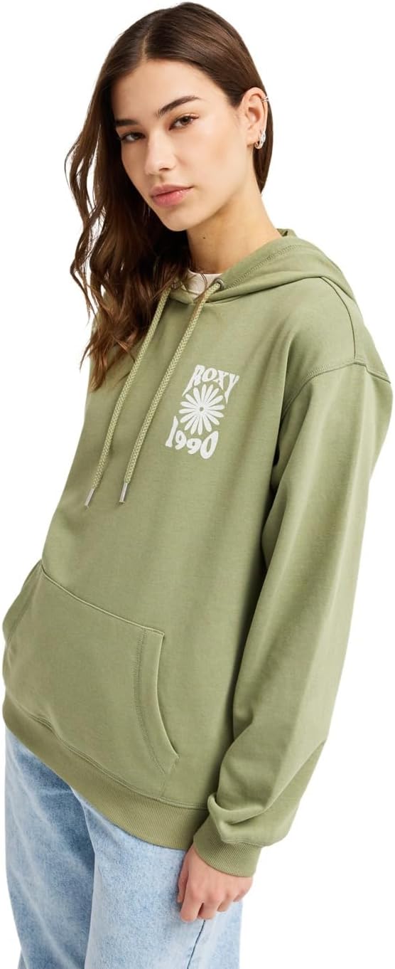Roxy Surf Stoked Terry  Hoodie - Women - Green