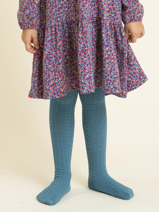 Kite Cable Tights Teal Blue