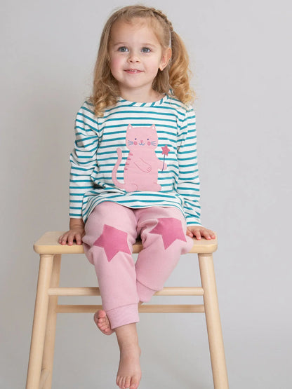 Kite Star Patch Joggers Cloudy Pink