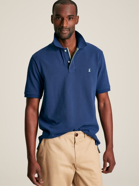 Joules Woody Polo Shirt in Deep Blue