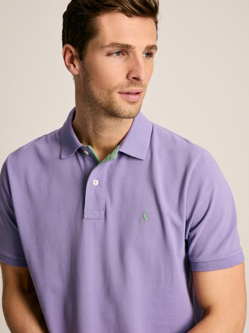 Joules Woody Polo Shirt in Violet