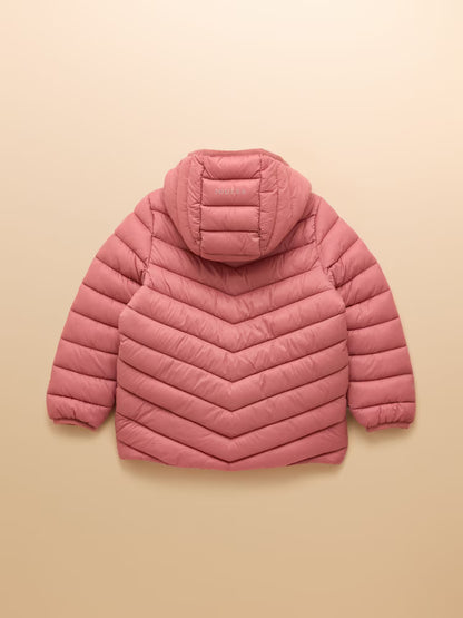 Joules Cairn Girls Pink Showerproof Padded Coat
