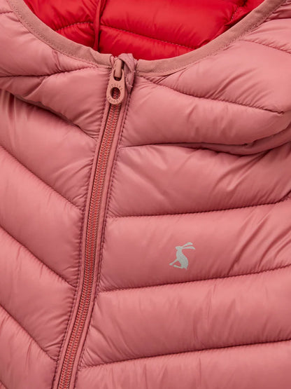 Joules Cairn Girls Pink Showerproof Padded Coat