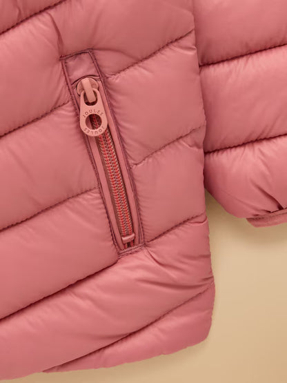 Joules Cairn Girls Pink Showerproof Padded Coat