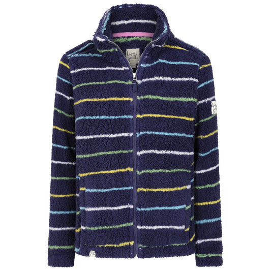Lazy Jacks Striped Full Zip Snug - Winter Greens