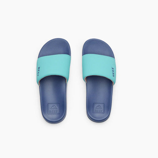 Reef One Slide Kids in Aqua/Dusk