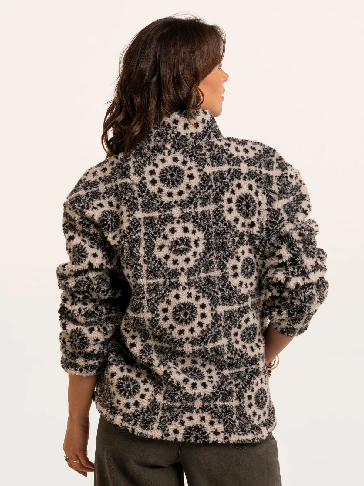 Brakeburn Wey Printed 1/4 Zip Fleece