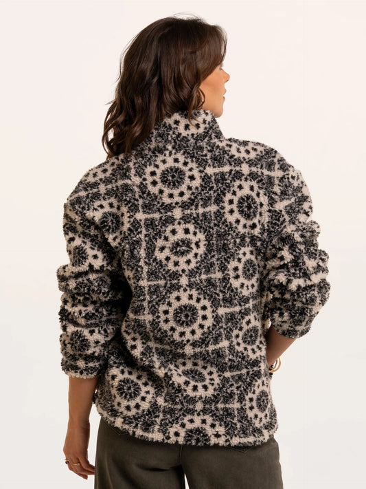 Brakeburn Wey Printed 1/4 Zip Fleece