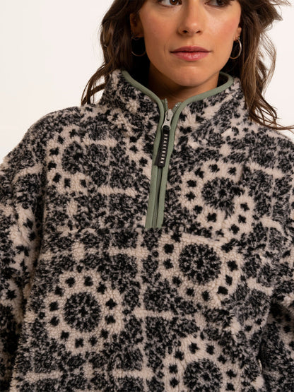 Brakeburn Wey Printed 1/4 Zip Fleece