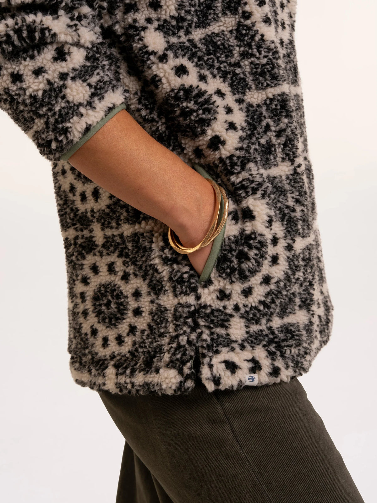Brakeburn Wey Printed 1/4 Zip Fleece