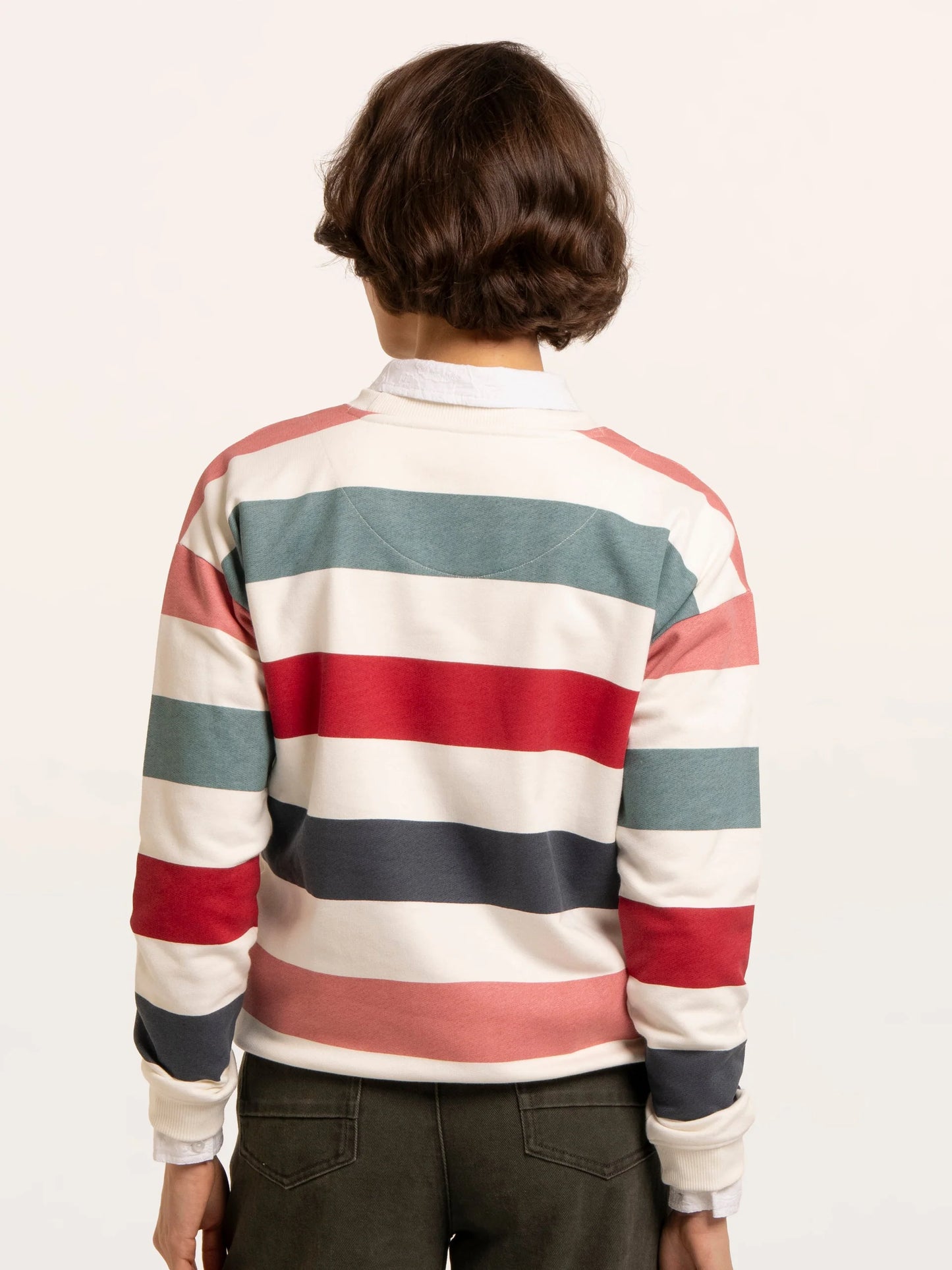 Brakeburn Rockford Striped Drop Shoulder Sweatshirt