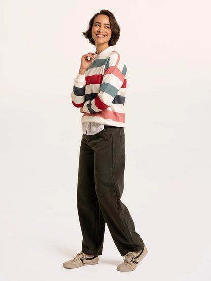 Brakeburn Rockford Striped Drop Shoulder Sweatshirt