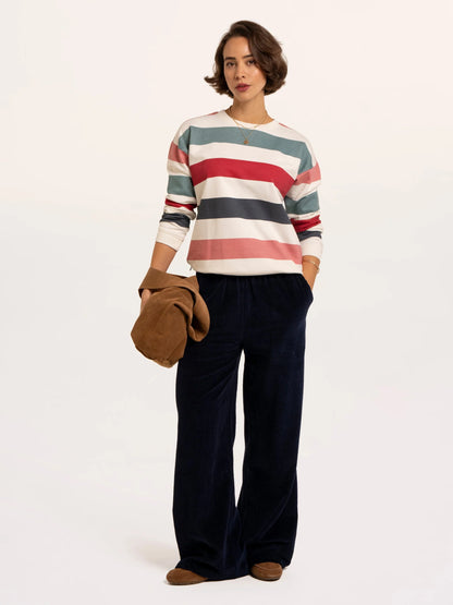Brakeburn Rockford Striped Drop Shoulder Sweatshirt