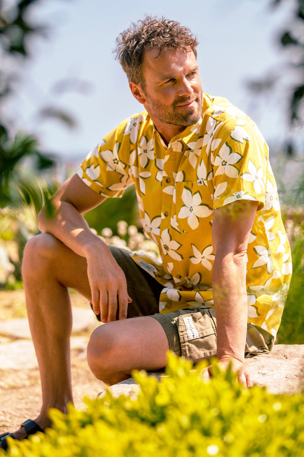 Brakeburn Yellow Flower Shirt