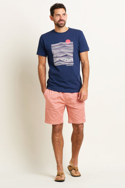 Brakeburn Pink Drawcord Shorts