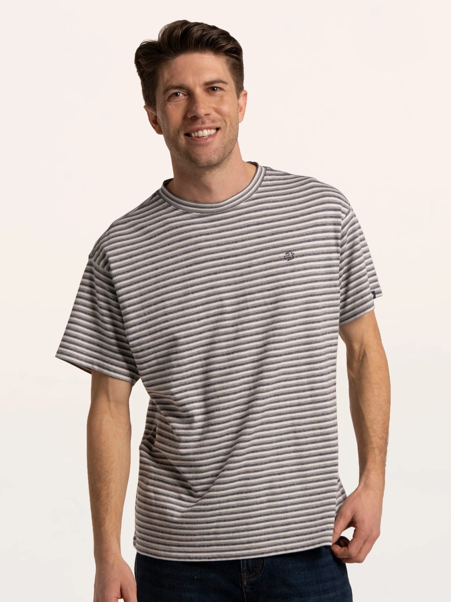Brakeburn Spruce Multi Stripe T-Shirt