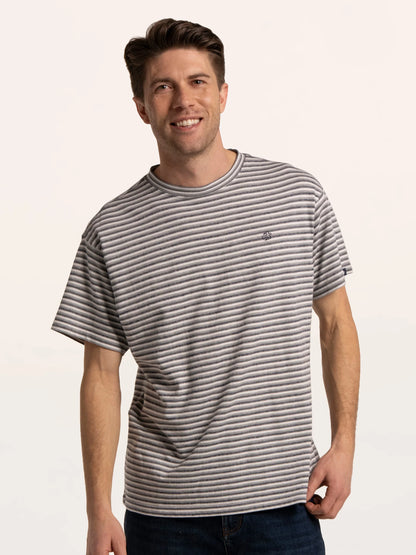 Brakeburn Spruce Multi Stripe T-Shirt