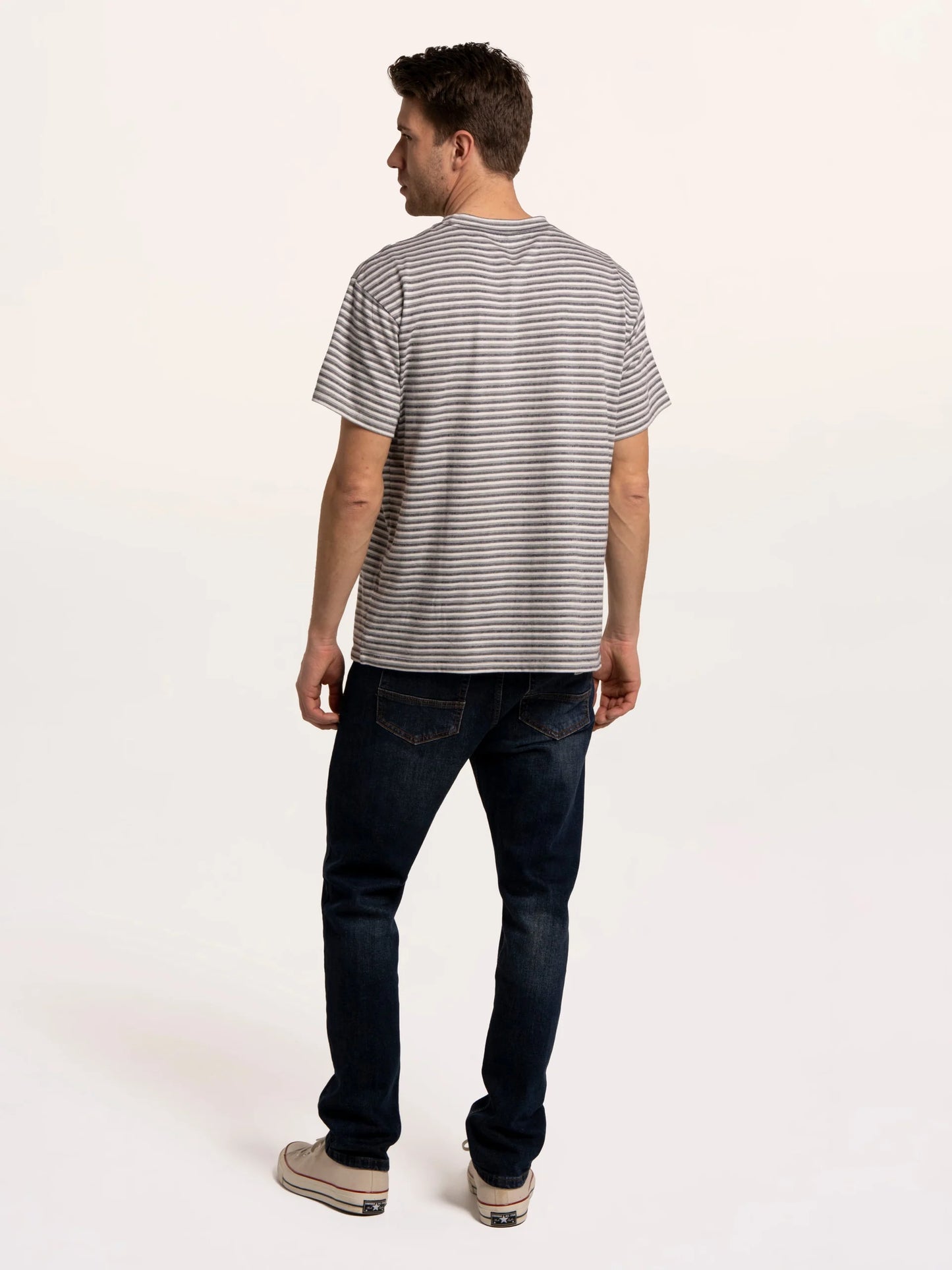 Brakeburn Spruce Multi Stripe T-Shirt