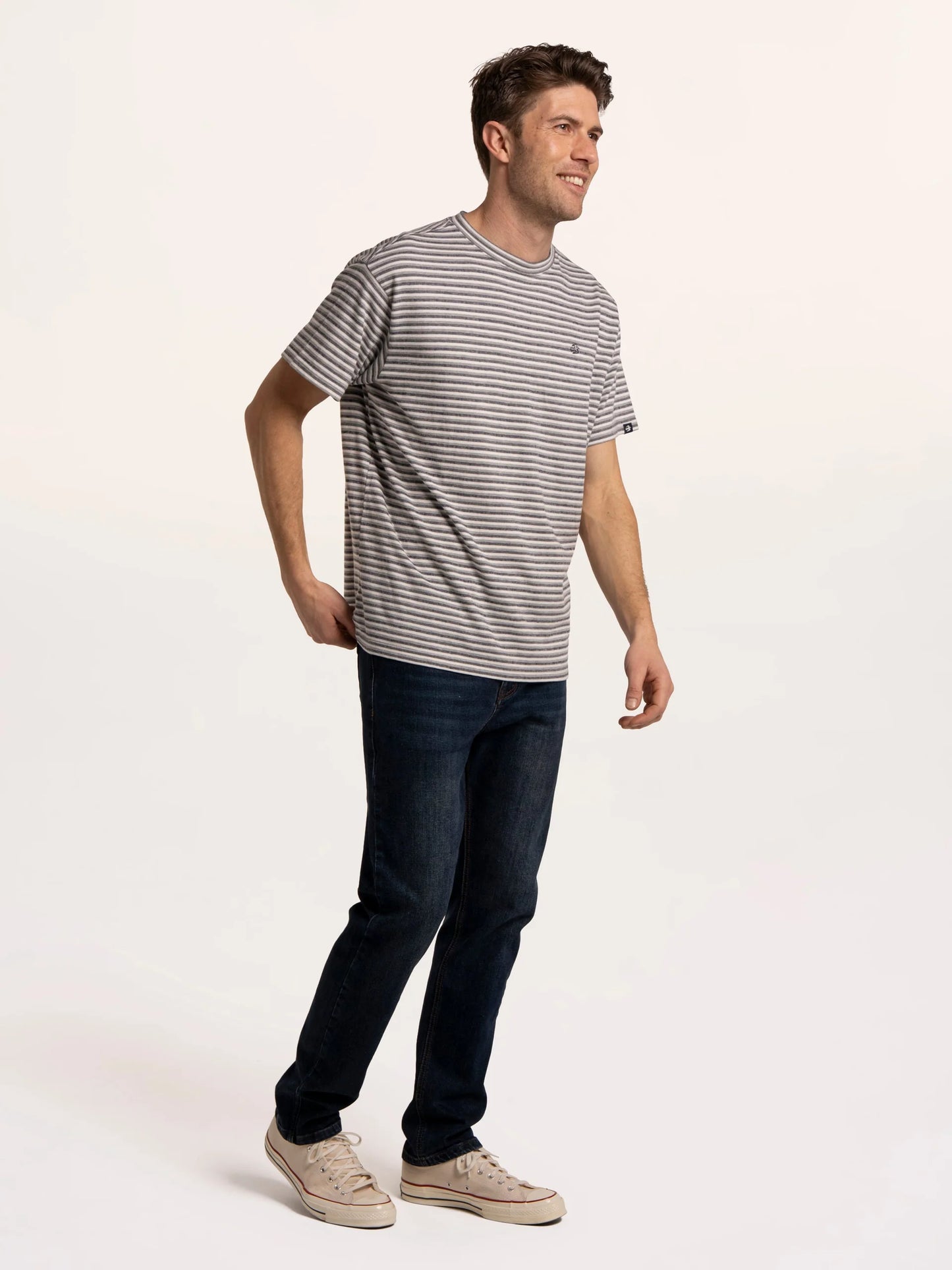 Brakeburn Spruce Multi Stripe T-Shirt