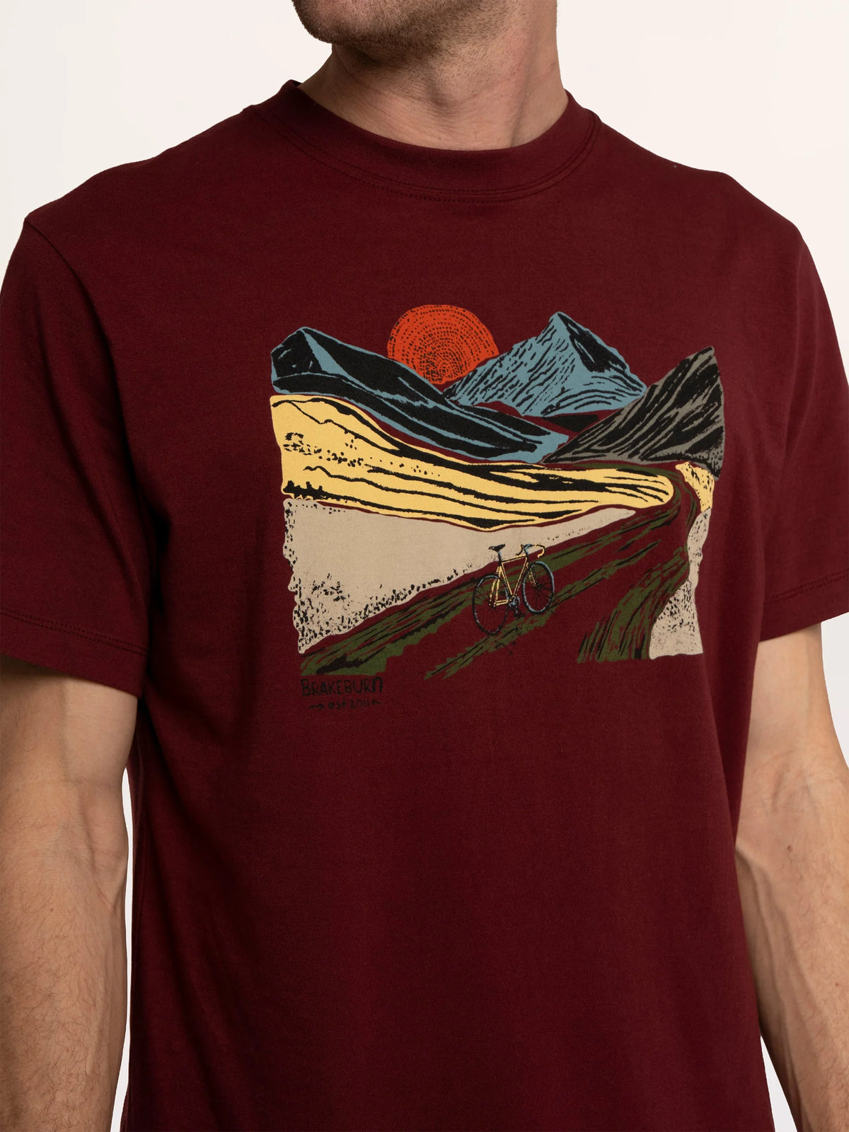 Brakeburn Kenton Abstract Bike Landscape T-Shirt