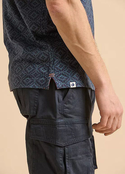 Brakeburn Navy Tile Polo Shirt