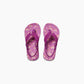 Reef Little Ahi Flip Flops in Purple Rainbow