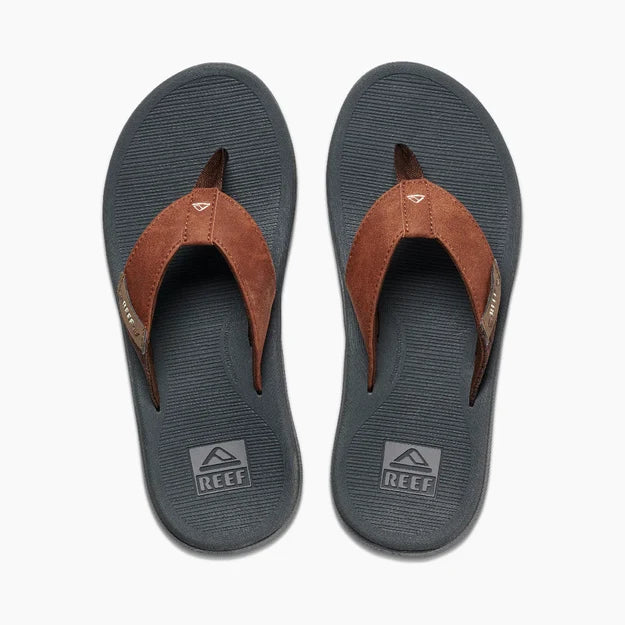 Reef Santa Ana Flip Flops in Grey/Tan
