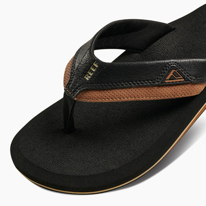 Reef Cushion Dawn Flip Flops in Black/Tan