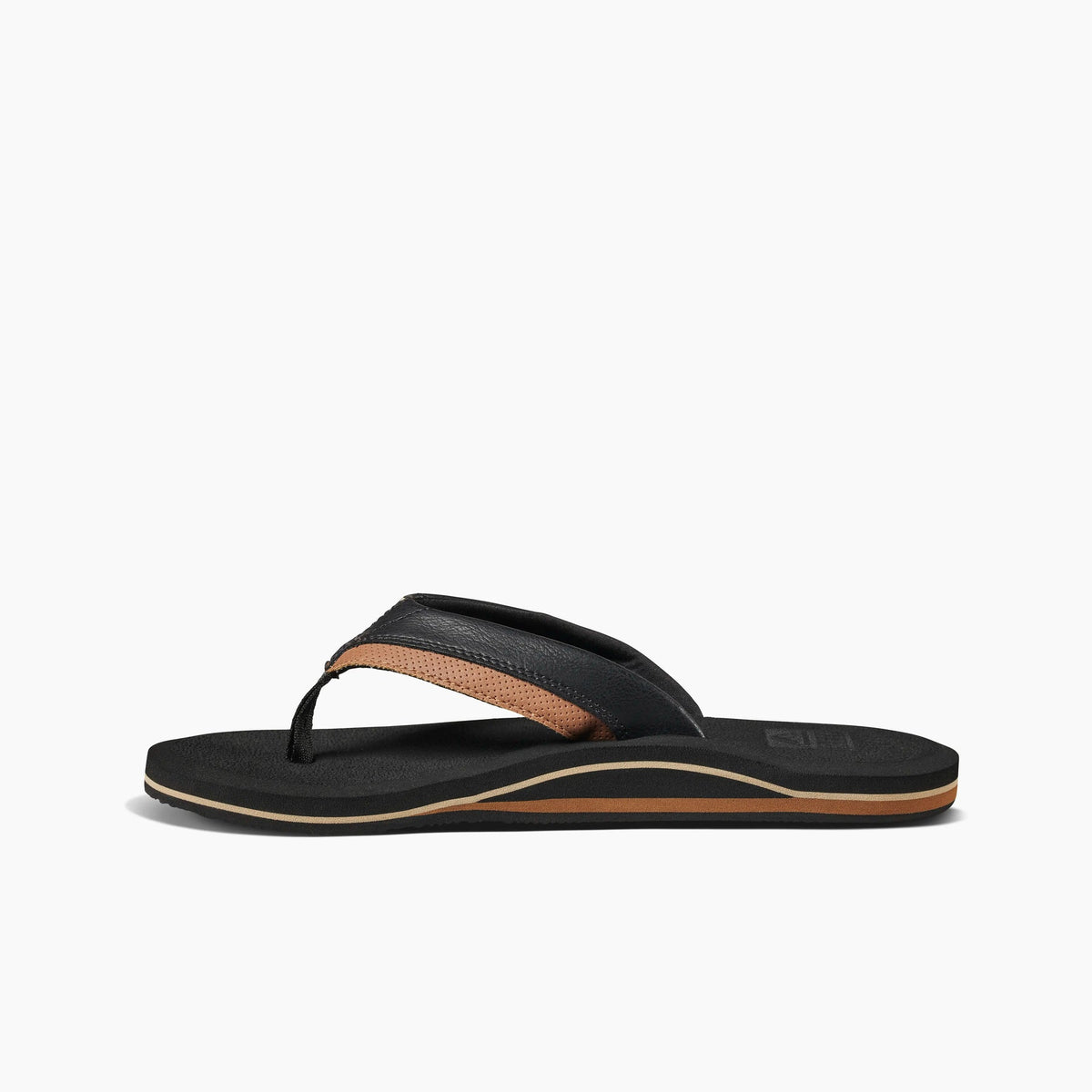 Reef Cushion Dawn Flip Flops in Black/Tan