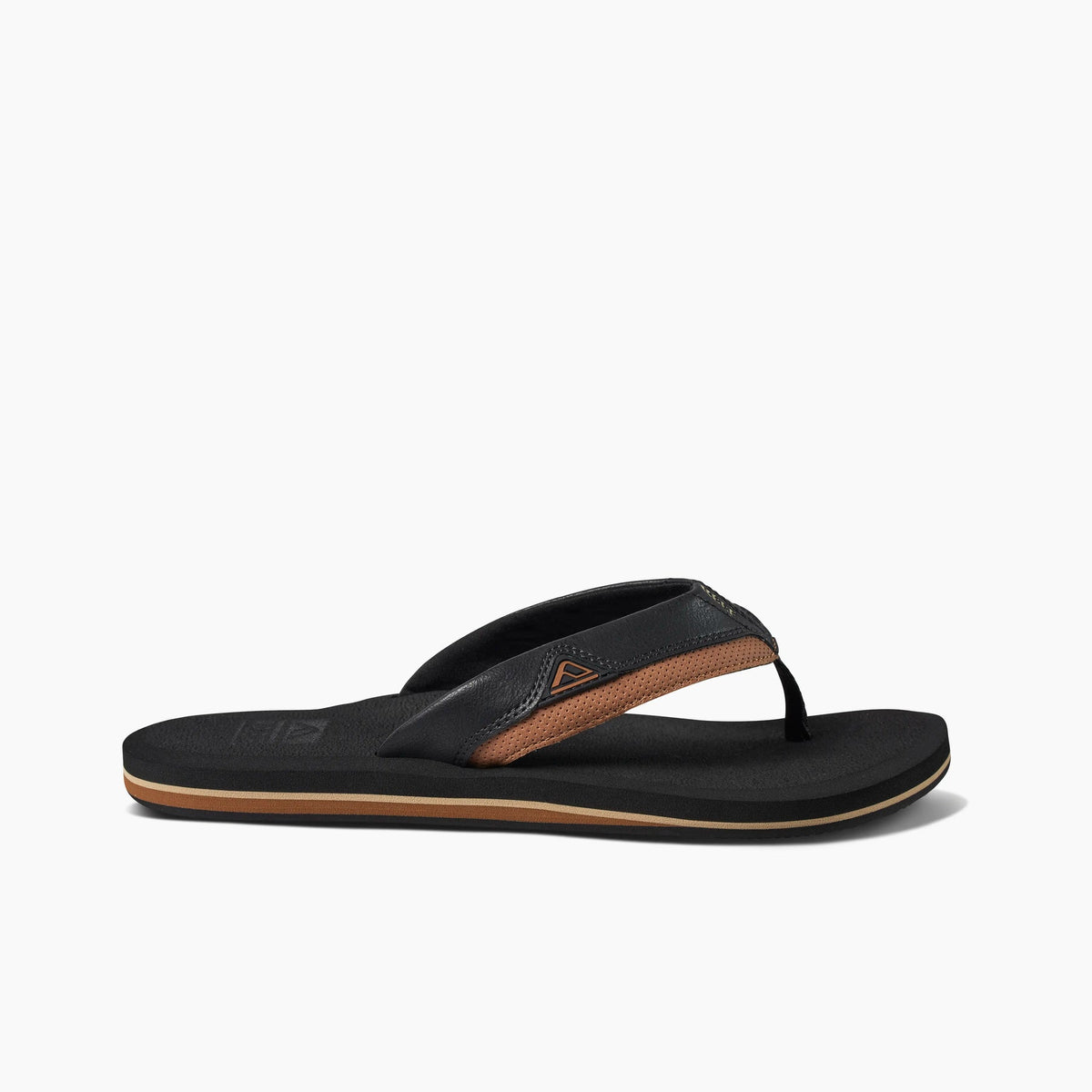 Reef Cushion Dawn Flip Flops in Black/Tan