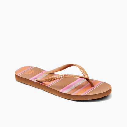 Reef Seaside Prints Flip Flops in Smoothie Stripe