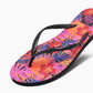 Reef Seaside Prints Flip Flops in Hibiscus Coral