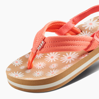 Reef Little Ahi Flip Flops in Daisy