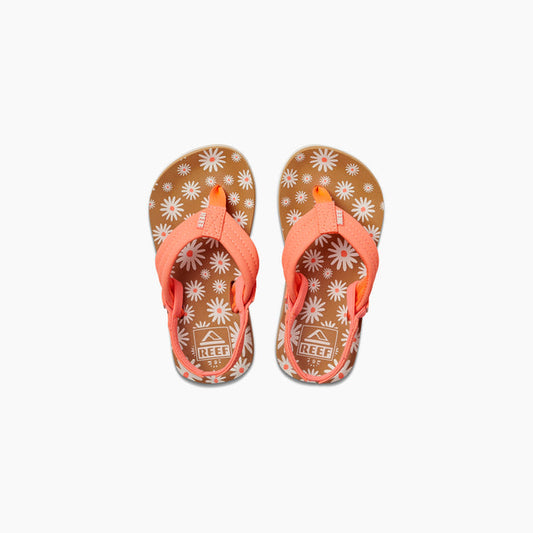 Reef Little Ahi Flip Flops in Daisy