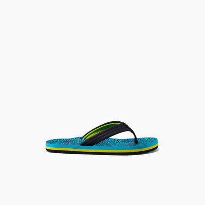 Reef Ahi Flip Flops in Blue Coral