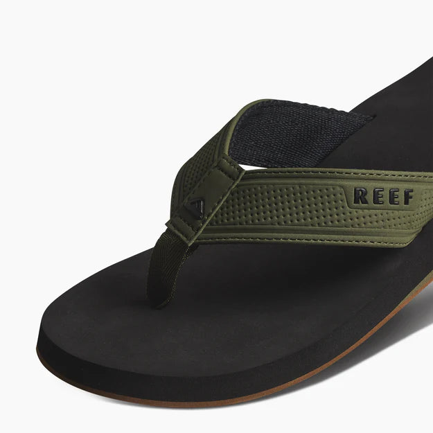 Reef The Layback Flip Flops in Black/Olive