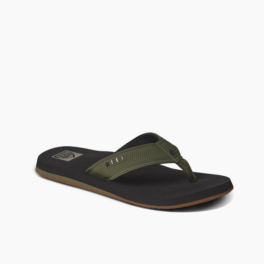 Reef The Layback Flip Flop in Black/Olive