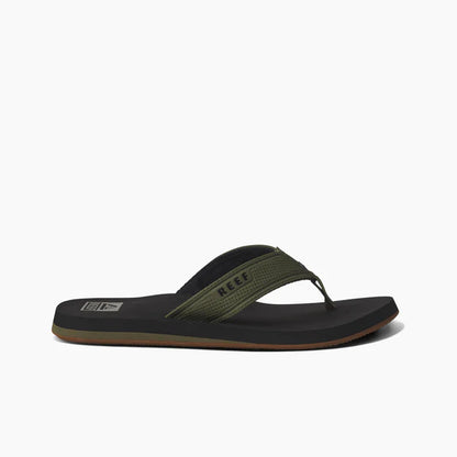 Reef The Layback Flip Flops in Black/Olive