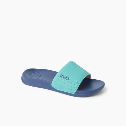 Reef One Slide Kids in Aqua/Dusk
