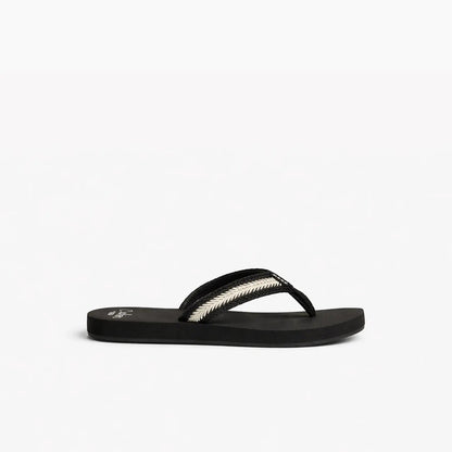 Reef Baja Maria Flip Flops in Black/Vintage