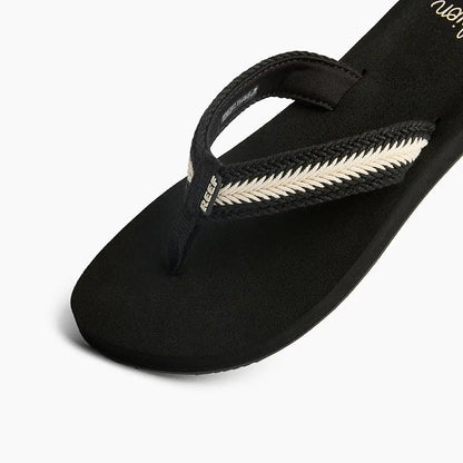 Reef Baja Maria Flip Flops in Black/Vintage