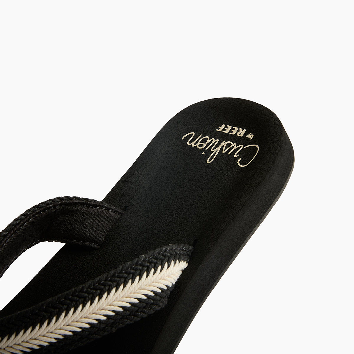 Reef Baja Maria Flip Flops in Black/Vintage