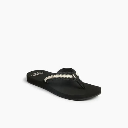 Reef Baja Maria Flip Flops in Black/Vintage