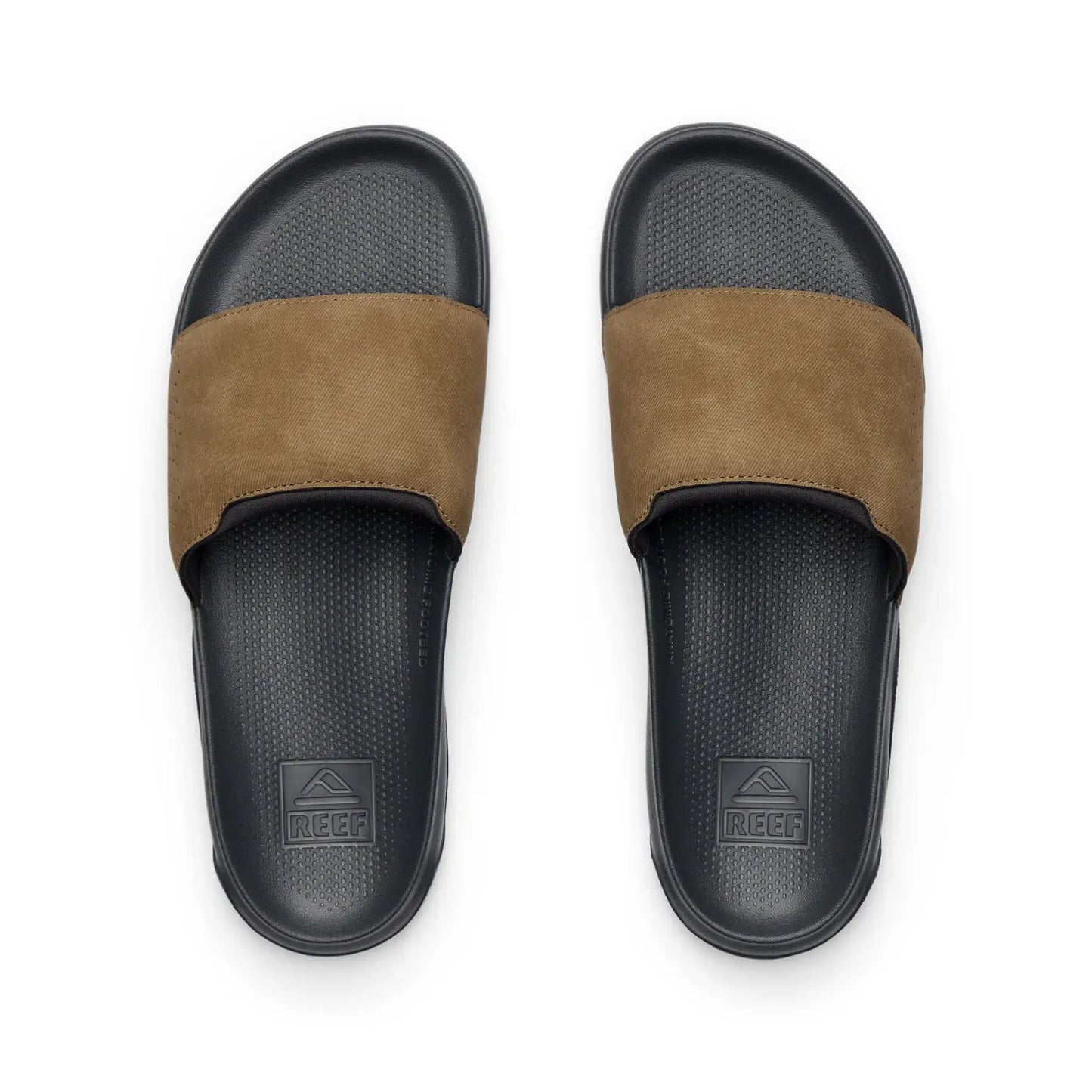 Reef Tailslide Sliders in Grey/Tan