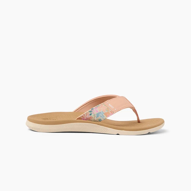 Reef Santa Ana Flip Flops in Peach/Tan