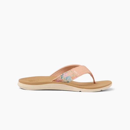 Reef Santa Ana Flip Flops in Peach/Tan